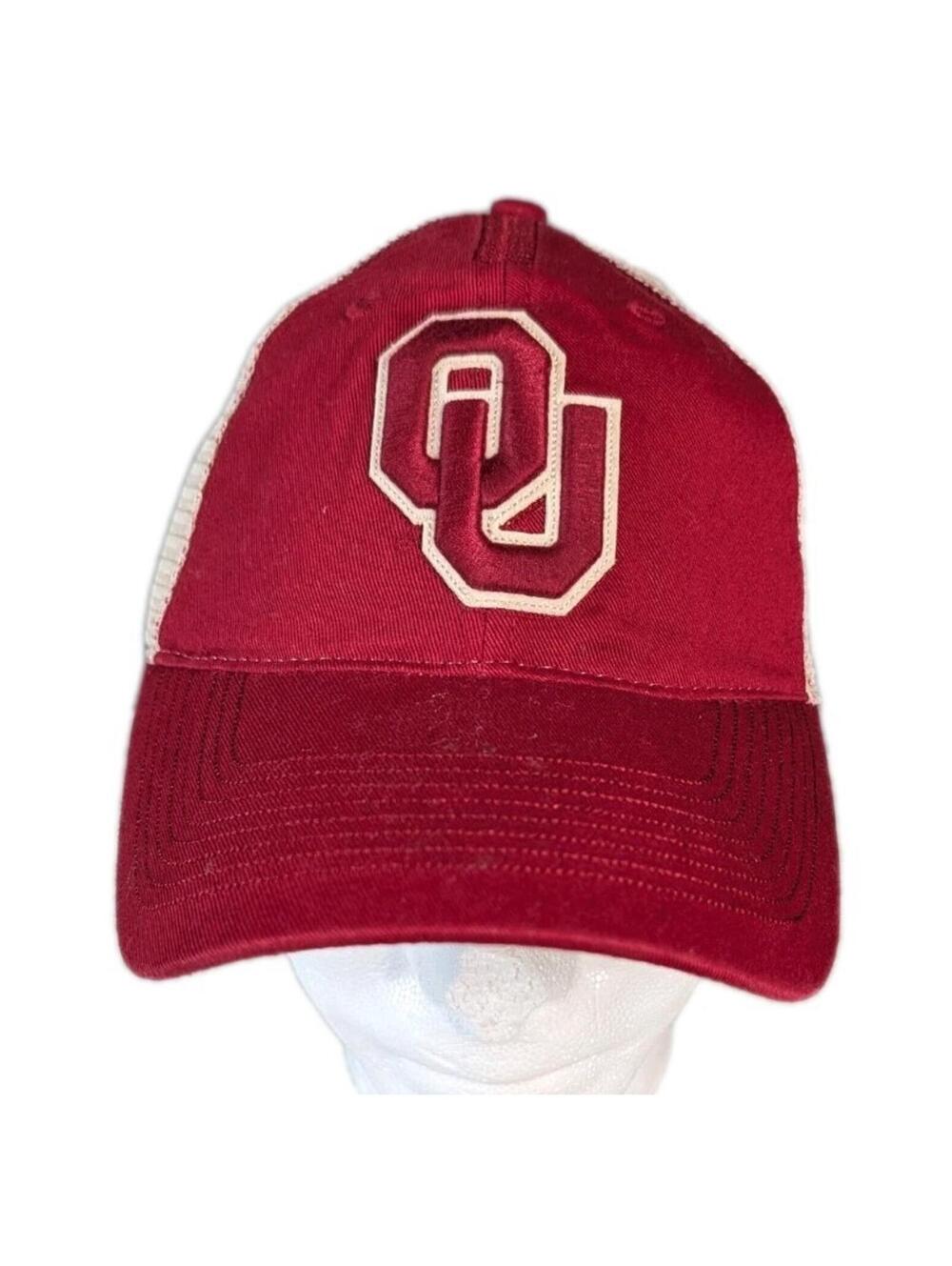 Drew Pearson Mens Hat Snapback Red Oklahoma Sooners ESPN Gameday Trucker Y2K NWT